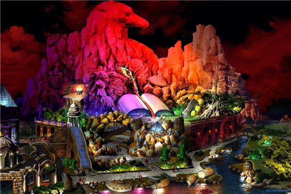 长影世纪城火山爆发