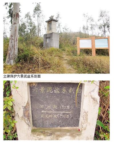 海相泥盘系六景剖面